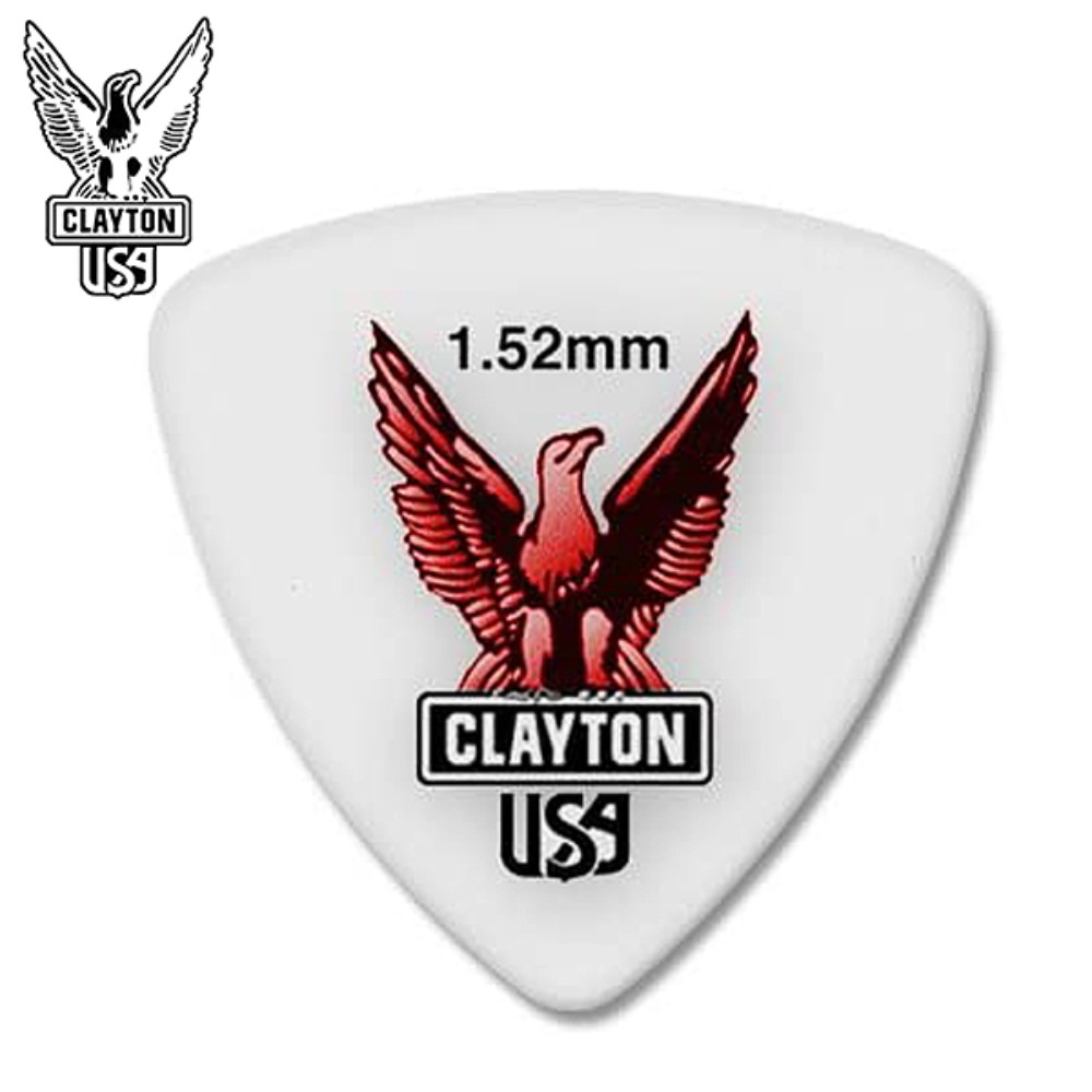 클레이톤 아세탈 트라이앵글 삼각형 피크 1.52mm Clayton Acetal Triangle Pick 1.52mm