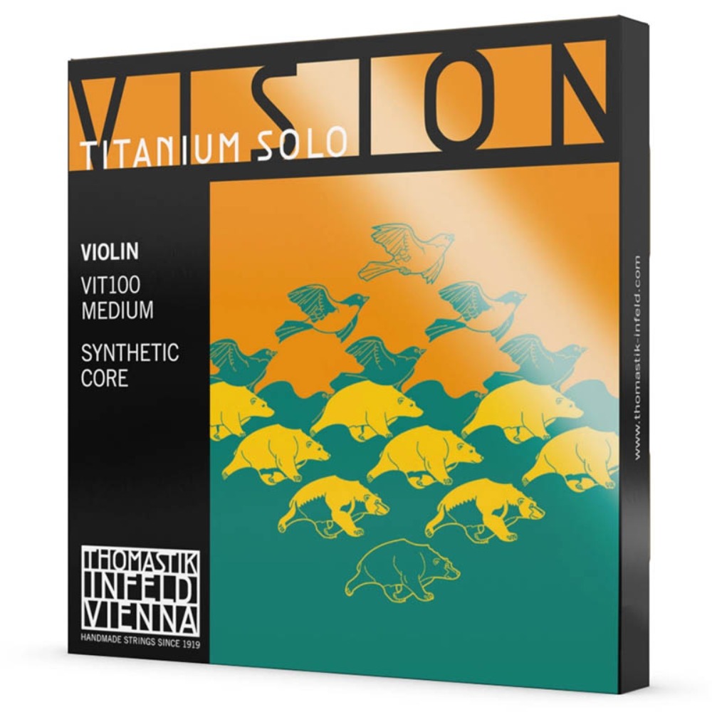 토마스틱인펠드 VIT100 비전티타늄솔로 바이올린줄 4/4사이즈 Thomastik Infeld VISION TITANIUM SOLO VIOLIN 4/4 미디엄